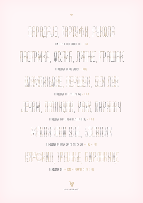 type-lover:  Kamilitza Typefaceby Marianna Orsho