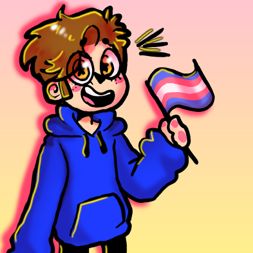 too-cute-foryou: I plan on coming out to my dad soon, so I drew this to help pump me up a little! I 