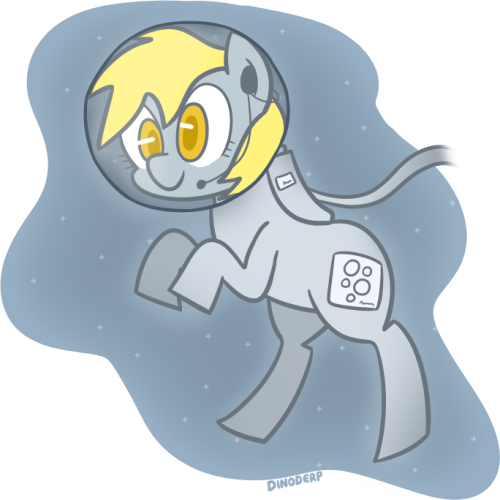 dinoderpy:  a friend suggested an astronaut pony  x3