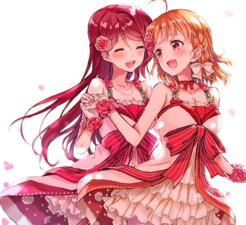 ✧･ﾟ: *✧ Flower Dresses ✧ *:･ﾟ✧♡ Characters ♡ : Riko Sakurauchi ♥ Chika Takami♢ Anime ♢ : Love Live! 