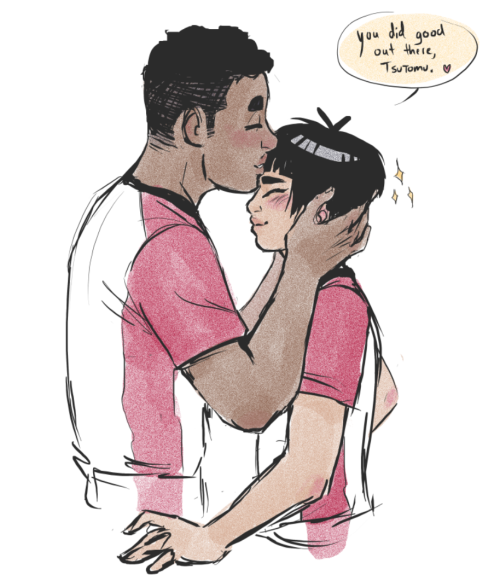 thehauntedboy:  the trifecta of senpai attention~  (Ushiwaka will get there someday) 