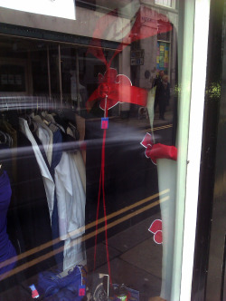 derealistic: There is a goddamn Naruto coat in the window of the charity shop across the road from my flat and the employees have dressed it up in a women’s belt and necklace not realising that it isn’t a casual woman’s garment. 