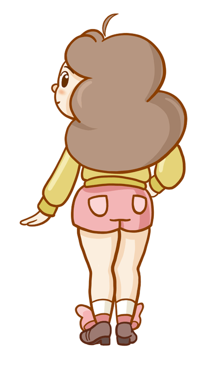 cartoonhangover:  thepixelcat:  um… did any of you ever notice that there is a face on Bee’s butt? Or is that just me?  HAHAHA BUTTS….  » WATCH BEE AND PUPPYCAT «