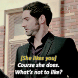 lizshenstridge:  Allow me to introduce myself. Lucifer Morningstar.