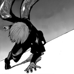 tsukasa-eishi:  "Such a pity... Kaneki-kun can't turn away from becoming strong. Constantly suffering at times. Nee Kaneki-kun, strong people are such pitable people. Always having to fight for the sake of someone else." 