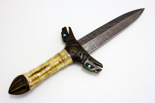 gunrunnerhell: Kemal Knives - Damascus and Walrus Ivory Dagger