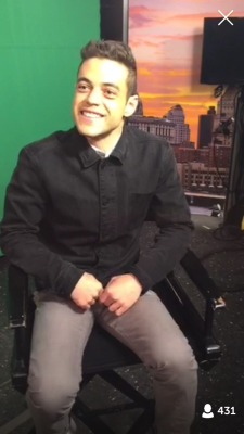 brdpitt:  Rami Malek live on Periscope (@whoismrrobot)