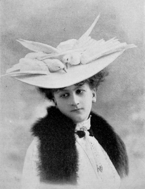 Hats by Alphonsine, Les Modes January 1903. Photo by Reutlinger.