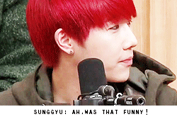 jnster:  Sunggyu’s rice cooker sound is berri good! 