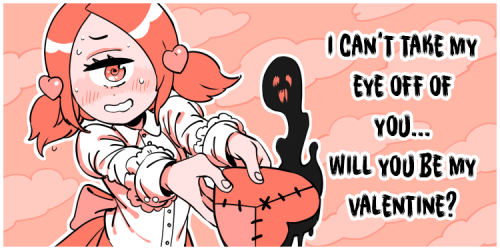 devilscandycomic: happy valentines day from a bunch of little monster nerds XOXOXO!!!