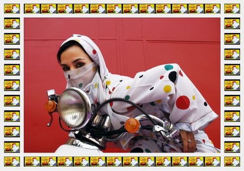 willigula:  Kesh Angels (motorbike girl gangs in Morocco) by Hassan Hajjaj, 2000-2010