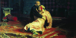 post-impressionisms:  In my Russian culture class today, we got to discuss one of my favorite paintings, Ivan the Terrible and His Son, by Ilya Repin (1885), and I wanted to share it, not only because it is a beautiful and compelling painting, but also