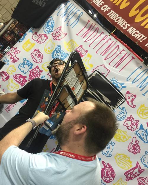 FREE chair shots at #DenverComicCon booth 608 #Dcc2016 &ndash; I&rsquo;m also selling my comics! (at