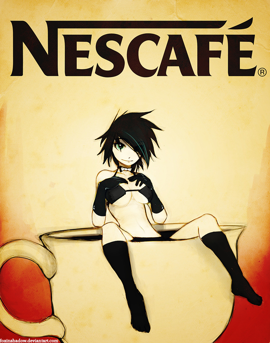 Older sketch I finished on the stream yesterday innocent Coffee advert, nothing more