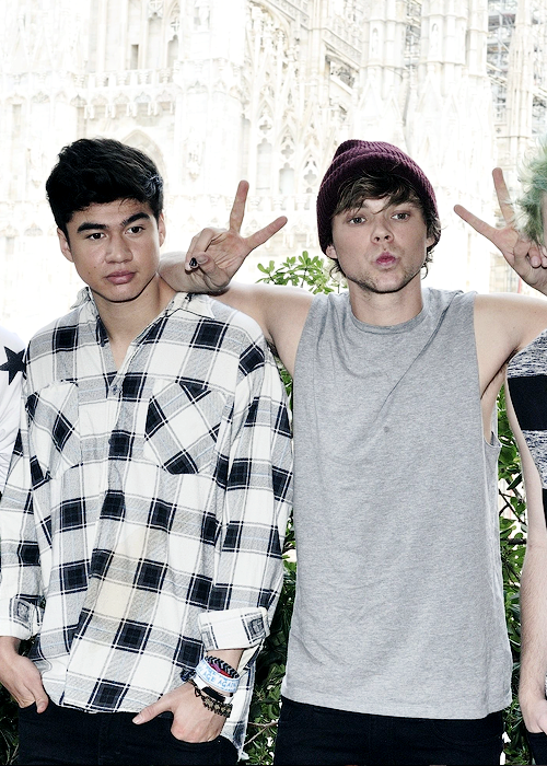 fivesource:  5 Seconds of Summer photographed in Milan, Italy during the presentation