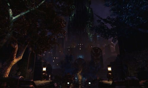 thebeautyoftamriel: Sotha Sil’s Clockwork City, at night.A place full of wonder, but also full