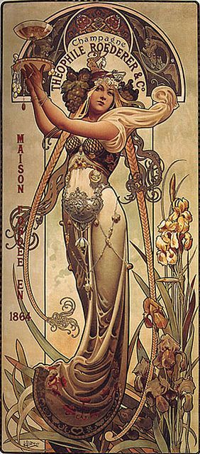 rfsnyder:  Art nouveau advert for Roederer champagne