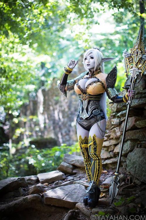 allthatscosplay:Epic cosplayer YayaHan in an absolutely amazing Lineage II Dark Elf cosplay! For all