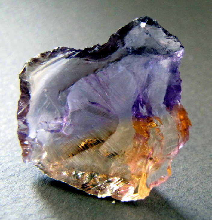 mineralists:  Quartz var. Ametrine (Citrine and Amethyst)