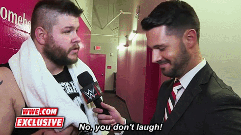 godzillawillsaveus:     A brutal encounter causes Kevin Owens to lash out backstage (x)  
