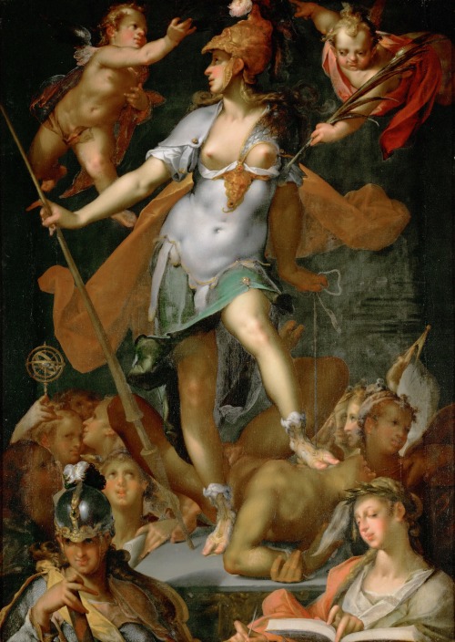 Minerva Victorious over Ignorance, by Bartholomeus Spranger, Kunsthistorisches Museum, Vienna.