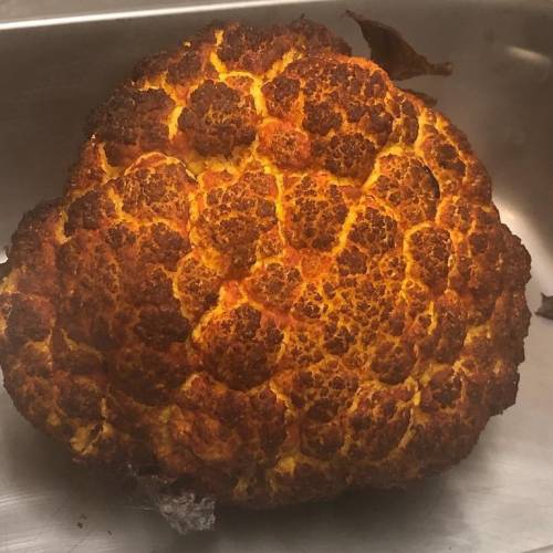 sixpenceee:This is a smoked cauliflower and it looks like an explosion.    Source                   