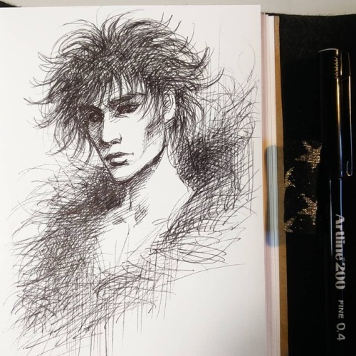 Dream of the Endless, a quick 15min sketch with a pen. I’ve been really enjoying re-reading Ne