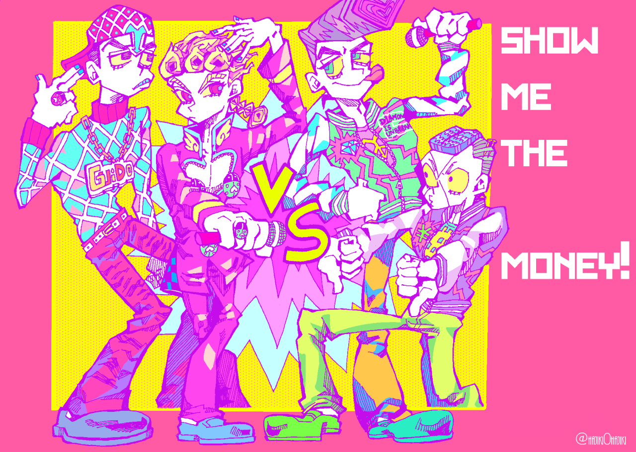 bluemarblue:  card image for Korea JoJo part 3,4 festival