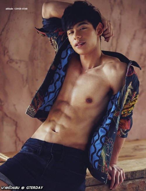 hunkxtwink:  Isn’t he a yummy? Attitude Magazine Thailand featuring boyhunk Amen Hunkxtwink - More in my archive