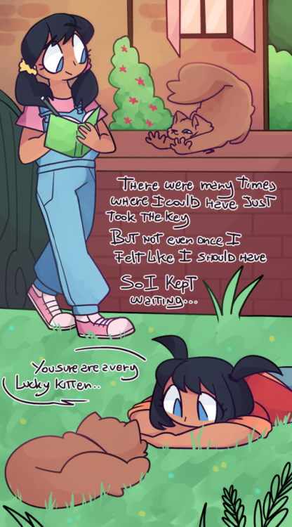 llamagoddessofficial:  lullychi:  Everyone who’s been talking to me knows i’ve been working on this comic about wlws and cats for a while and i’m so so happy it’s finally here!!! :D idea stolen from this post :’3  LULUUUUUUU 