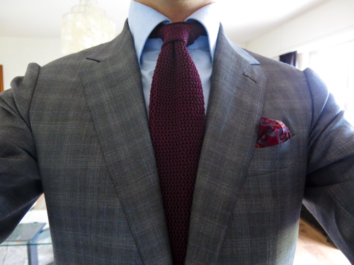 Oger DFS suit Finamore shirt Boivin knit tie Charvet PS Cleverley MTO shoes