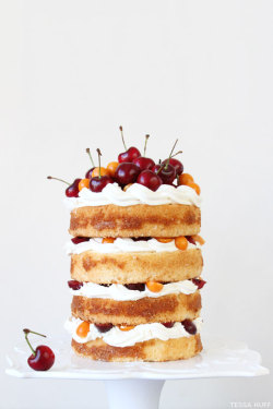 baked-from-scratch:  Fresh Cherry Cake 