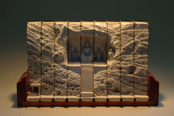 plotprincessss:  asylum-art:The Carved Book Landscapes of Guy LaraméeThe human spirit