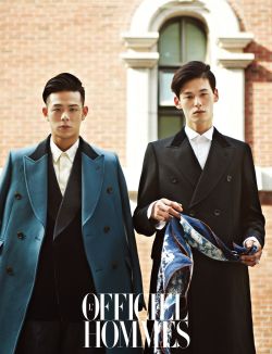 koreanmodel:  Beenzino and Kim Wonjung by Shin Seonhye for L’Officiel Homme Nov 2013