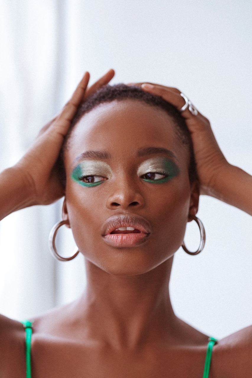 vietz:Mayowa Nicholas photographed by Tom Newton, makeup by Benjamin Puckey for Into