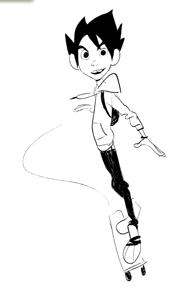 scottwatanabe:  shiyoonkim:  Super early exploration drawings of Hiro.. This was