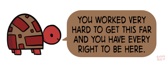 positivedoodles:  [drawing of a red turtle in a red and brown shell saying “You
