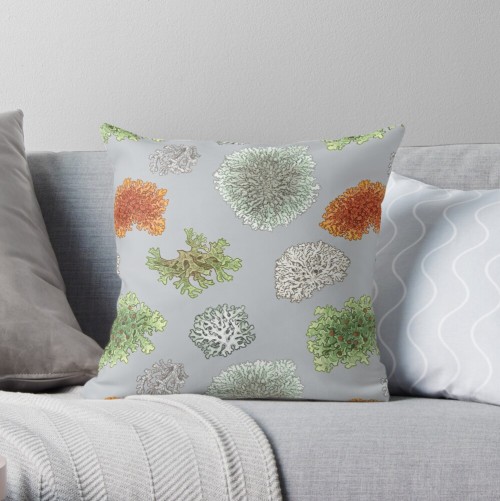 I made my lichens into a pattern and put them on a bunch of things on redbubble! I can add/adjust sp