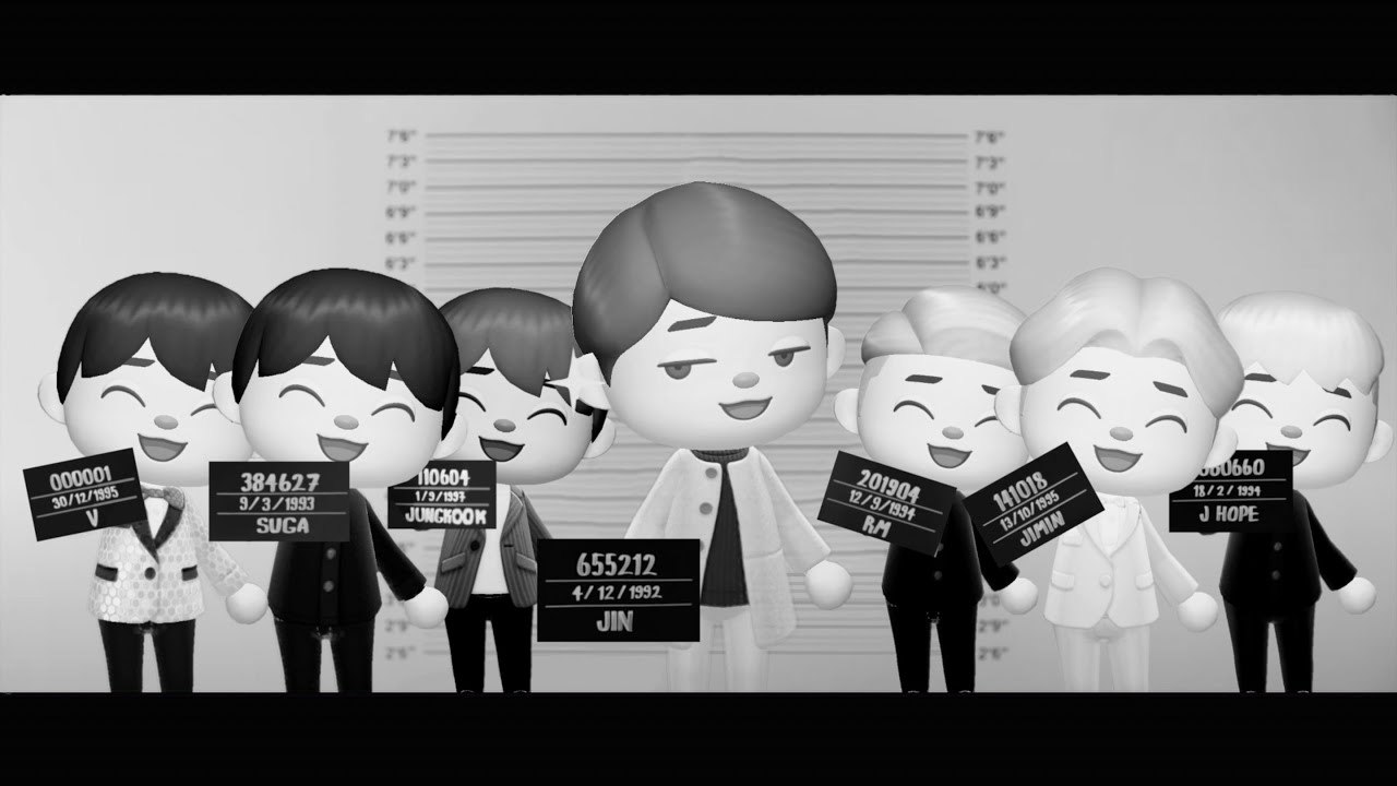 BTS - Butter music video in Animal Crossing