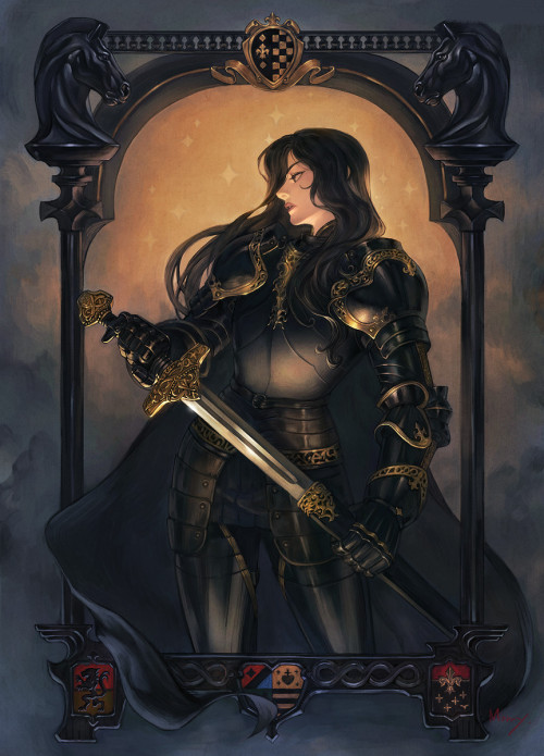 we-are-knight:wearepaladin:Black Knight bymorry _Hot damn, I think I may have found my new favorite 