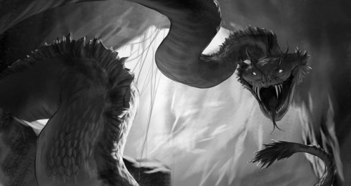 grimchild:  <-Previous Dragon                                                                     Next Dragon-> As described to me, the Imugi, a monster of Korean origin, were giant serpents that should they survive