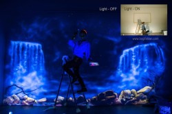 sixpenceee:  Artist Bogi Fabian Creates Hidden Bedroom Murals Using Glowing UV PaintsMany of Fabian’s creations reveal themselves in three kinds of light. A conventional mural can be seen in daylight, a glowing mural only with UV light and phosphorescent