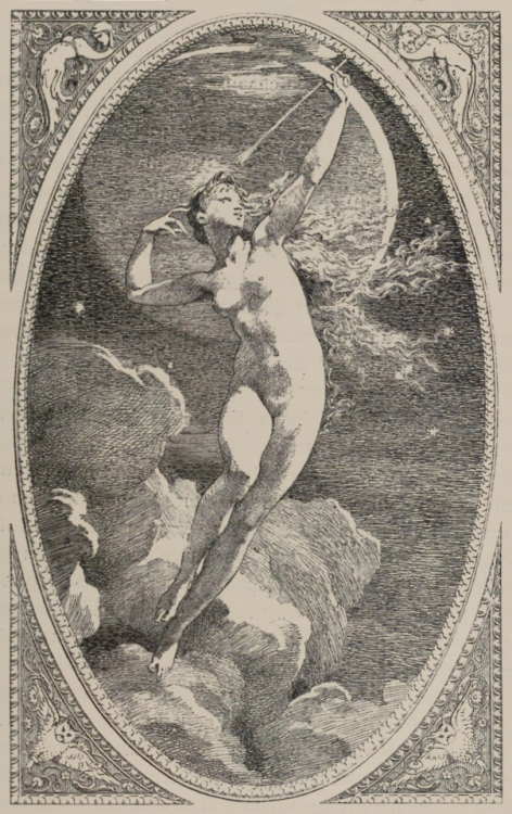 Séléné, dessin de M. Maillart. Exposition universelle de 1878 : Les Beaux-arts et les arts décoratif