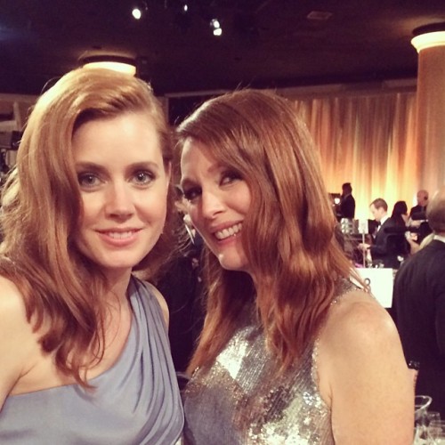 amyadamsource: Love these redheads!! #goldenglobes