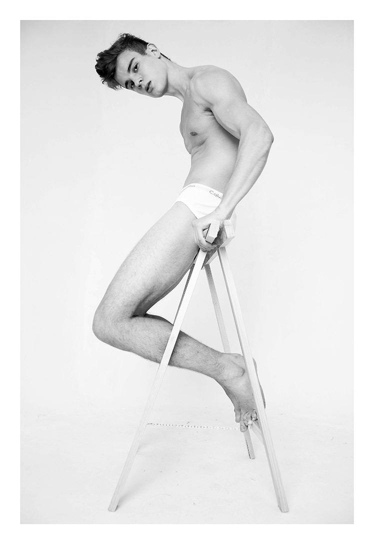 fuckyeahbriefs:Brazillian male model João Pedro Quintas in white Calvin Klein briefs by