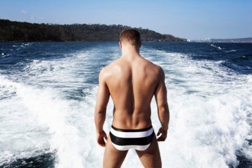 dedapuma:  Evan Wadle for William Baker BBoy Swimwear