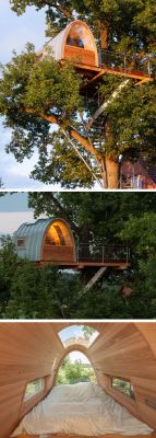 paradiseswimmer3:  Modern treehouse I wouldn’t