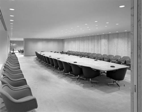 Ezra Stoller (American; 1915–2004)140 Broadway (Marine Midland Bank Building), New York: Interior, c