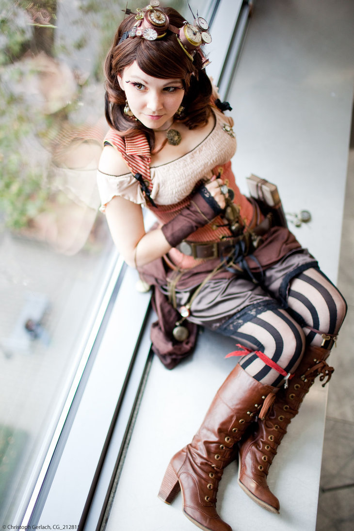 steam-girls:  Steampunk - Restby straychild77 