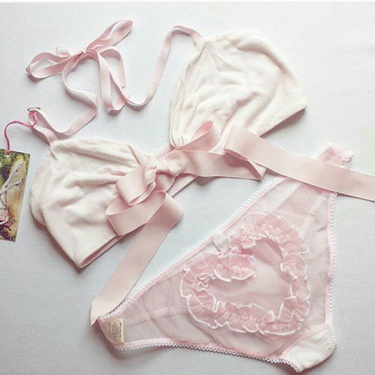 sheandreverie:  Our candy pink Clamshell Bralette is such a perfect match with @fairytalesbyaf’s